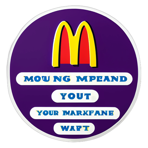 As pessoas devem comer no McDonald's todas as manhãs. sticker