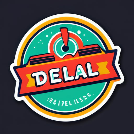 회사 'DelivEase'를 위한 로고 D E L I V E A S E sticker