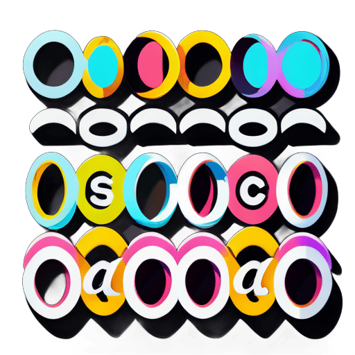 两个环，一个在另一个内部，上面的环被分成26部分，每部分按字母顺序排列一个字母，下面的环上的字母是随机排列的 sticker