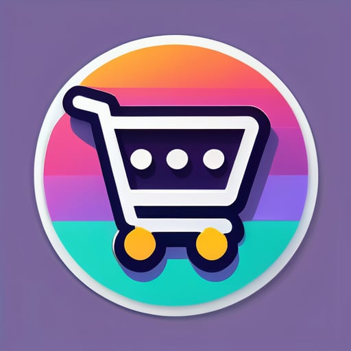 logo web de commerce électronique sticker