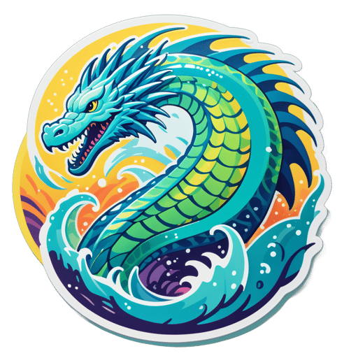 Radiant Sea Serpent sticker