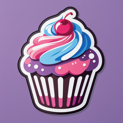 Délicieux Cupcake sticker