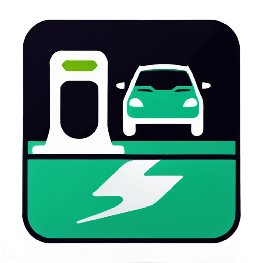 Station de recharge pour véhicules électriques dans le parking sticker