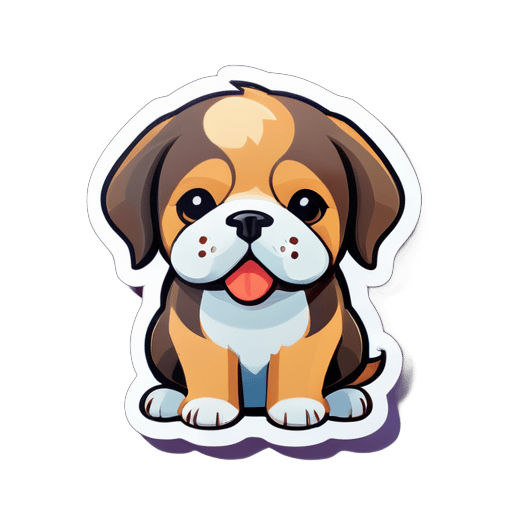 cute dog sticker