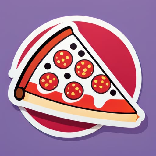 Pizza caliente sticker