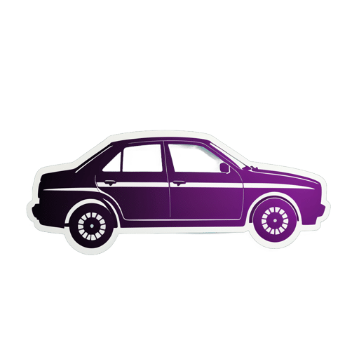 Hình bóng xe hơi sticker