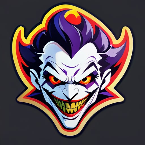 freefire gaming logo like Joker sticker