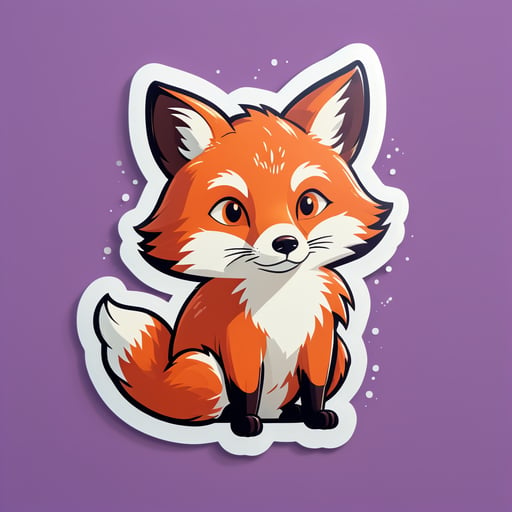 Thoughtful Fox Meme sticker