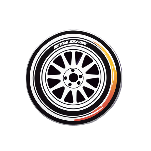 Neumático de Carreras Slick sticker