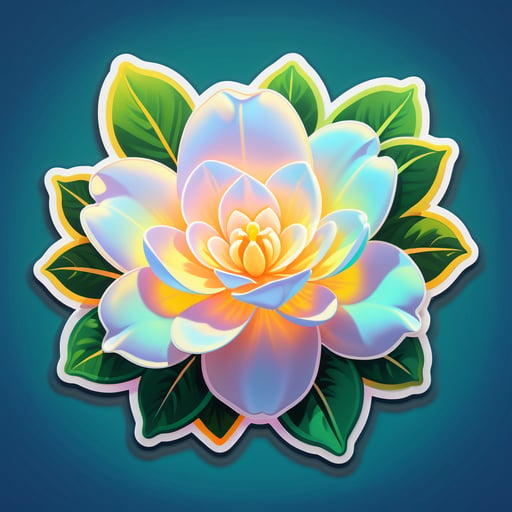 Glowing Gardenia Glory sticker