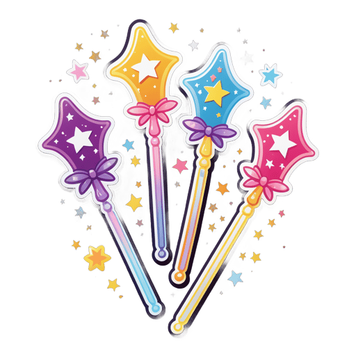 Whimsical Magic Wands sticker