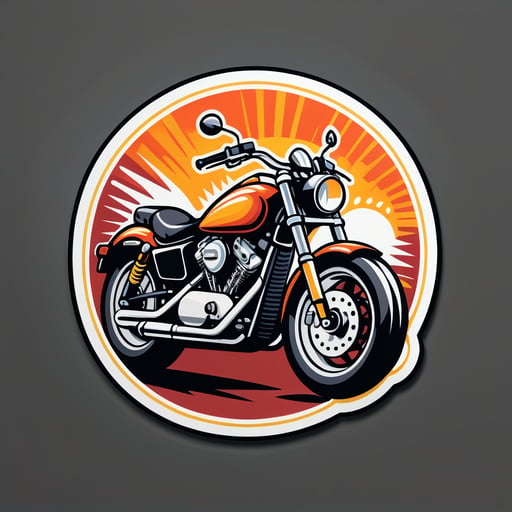 Motorcycle Handlebars sticker
