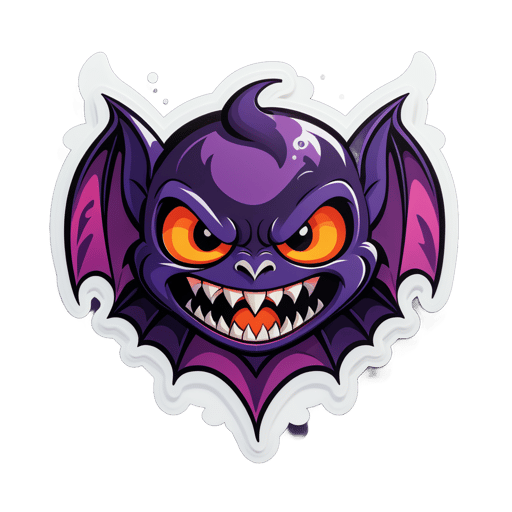 Spooky Bat Vampire sticker