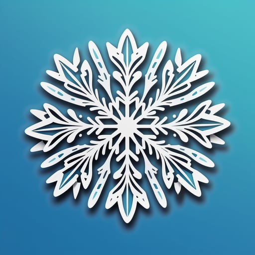 Intricate Snow Crystal sticker