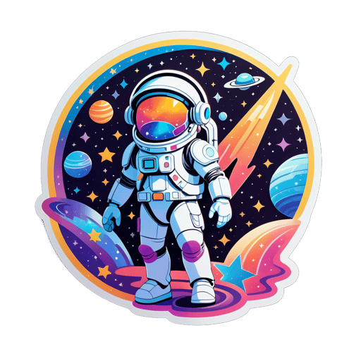 Viajero Estelar Galáctico sticker