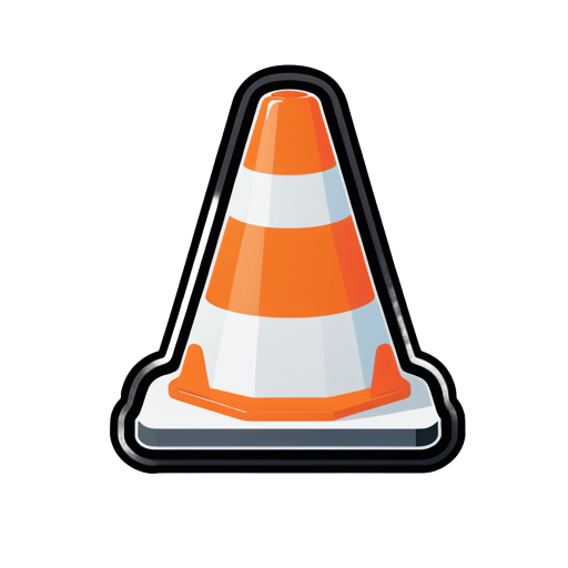 Traffic Cone sticker