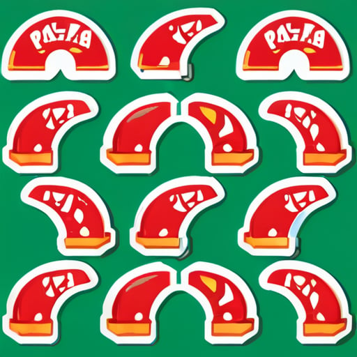 papa johns pizza pero son un ejército de pizzahombres en roblox sticker
