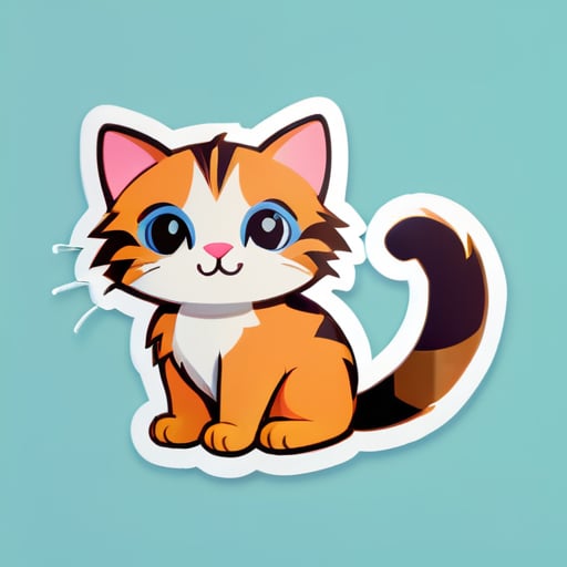cute cat
 sticker