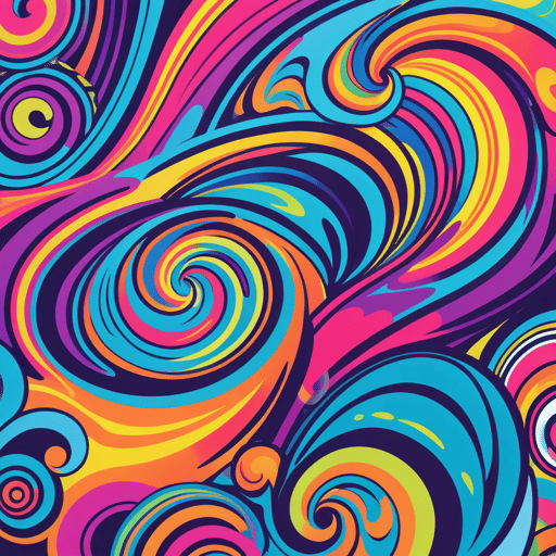 Psychedelic Swirl Patterns sticker