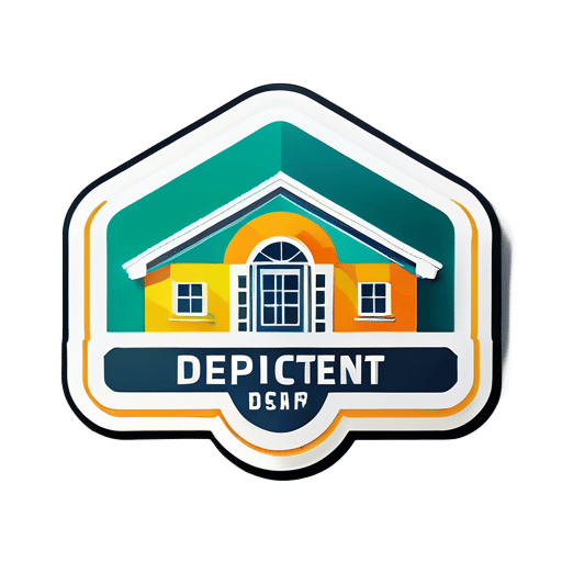 Logo for web application for building department  sticker