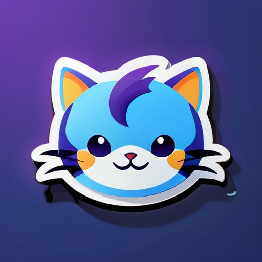 application de chat pour logo sticker