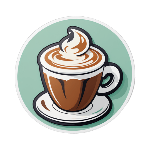 Frischer Cappuccino sticker