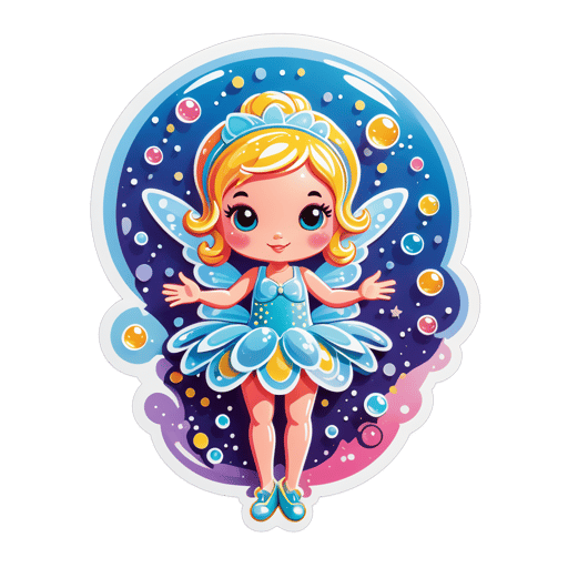 Bubbly Bubble Fairy sticker