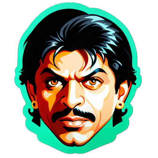 Sarukh khan héroe de Bollywood sticker