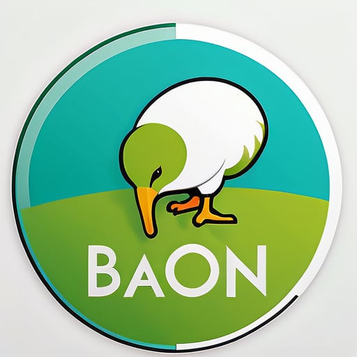 BARON.kiwi photographie de Nouvelle-Zélande sticker