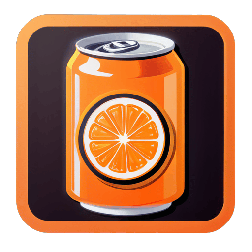 Orange, cola, and oranges, can succeed sticker