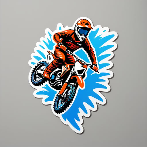ダートバイクジャンプ sticker