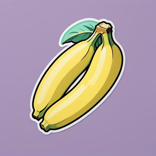 Frische Banane sticker