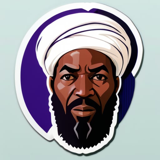 African Osama bin Landen sticker