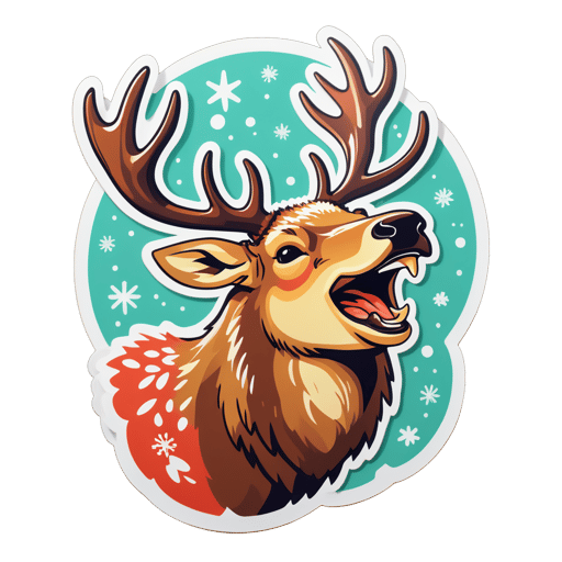 Joyful Elk Meme sticker