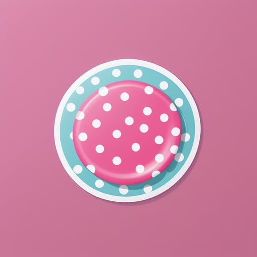 Verspielte Polka Dots sticker