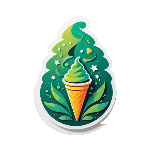 Eco-Friendly Recycled Plastic Cone sticker