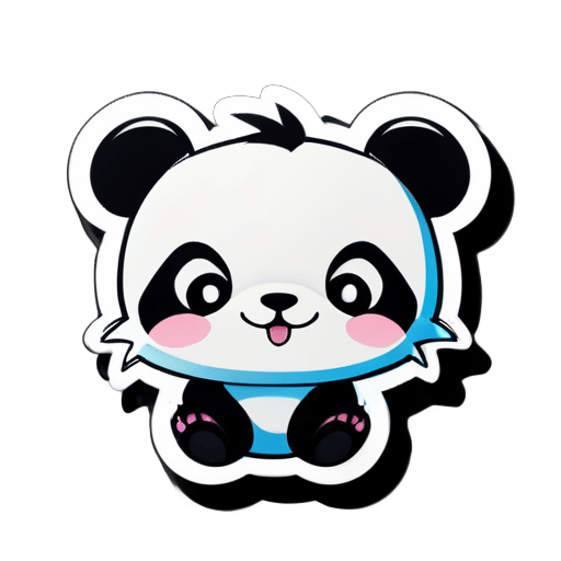 Urso Panda Bonito Desenho Animado sticker