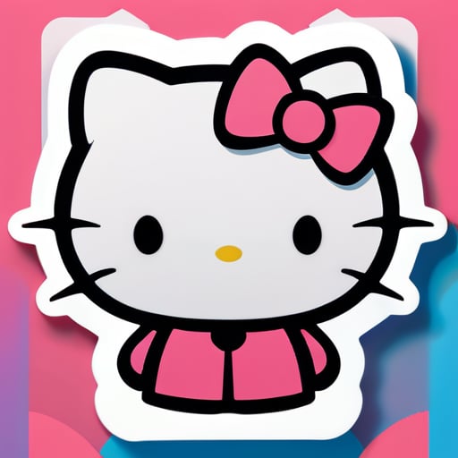 Hello Kitty贴纸 sticker