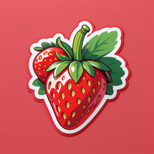 Fresh Strawberry sticker