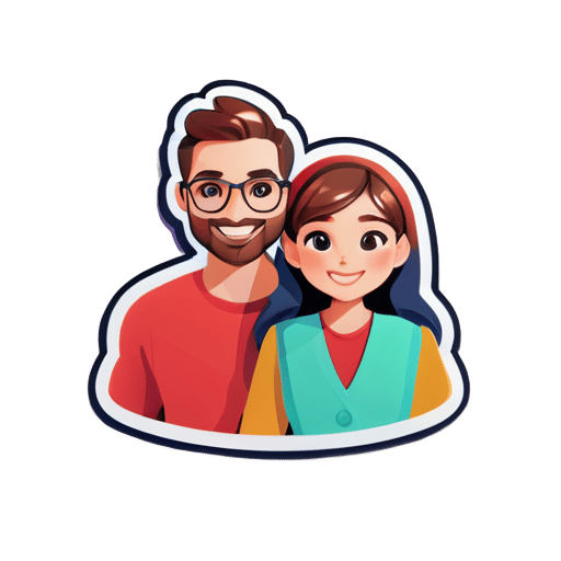 Generate two animated couple avatars sticker