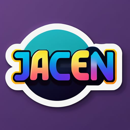 Etiqueta de nombre de Jaden sticker