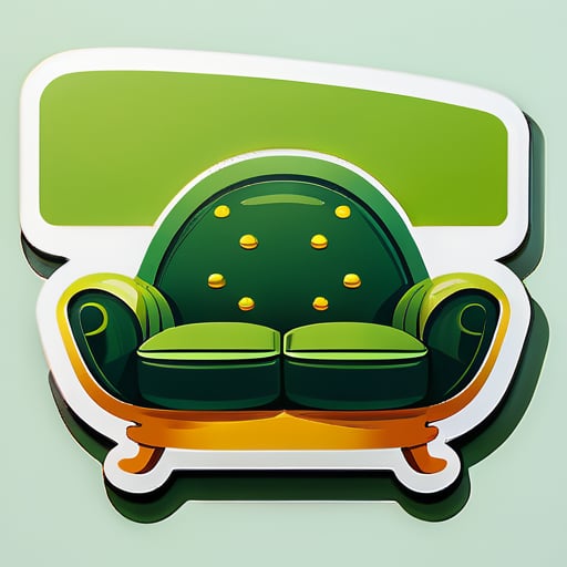 Avocado-Sofa sticker