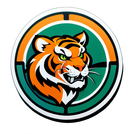 Tiger Team Golf sticker