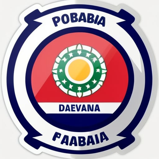 adesivo com o nome "boaventura" personalizado com a bandeira do parana nas ultimas letras sticker