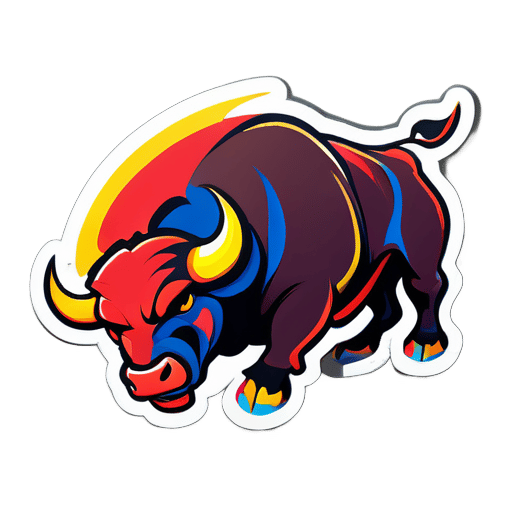 The Fighting Bull sticker