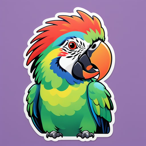 절박한 앵무새 밈 sticker