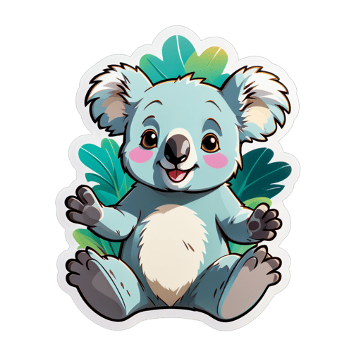 Meme de Koala Agradecido sticker