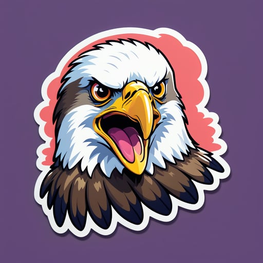 Dazed Eagle Meme sticker