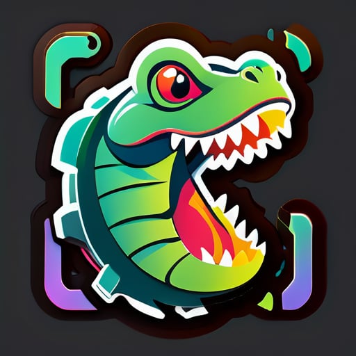 create reptile logo for Instagram  sticker