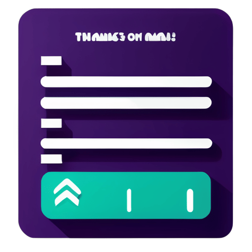 生成一個電子郵件簽名「感謝與問候」的 GIF 格式 sticker